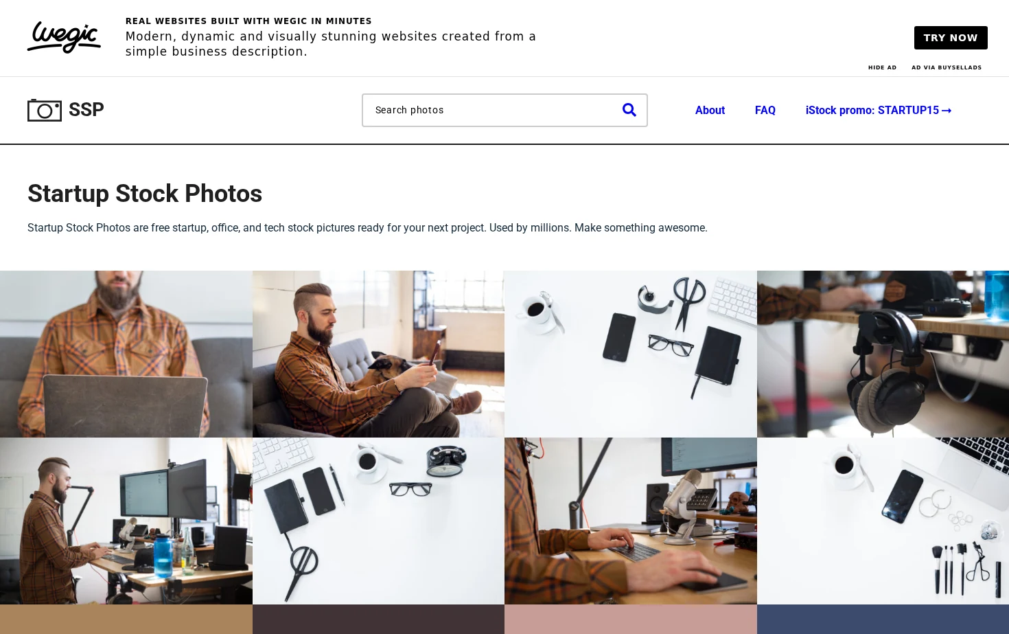 Startup Stock Photos 页面快照